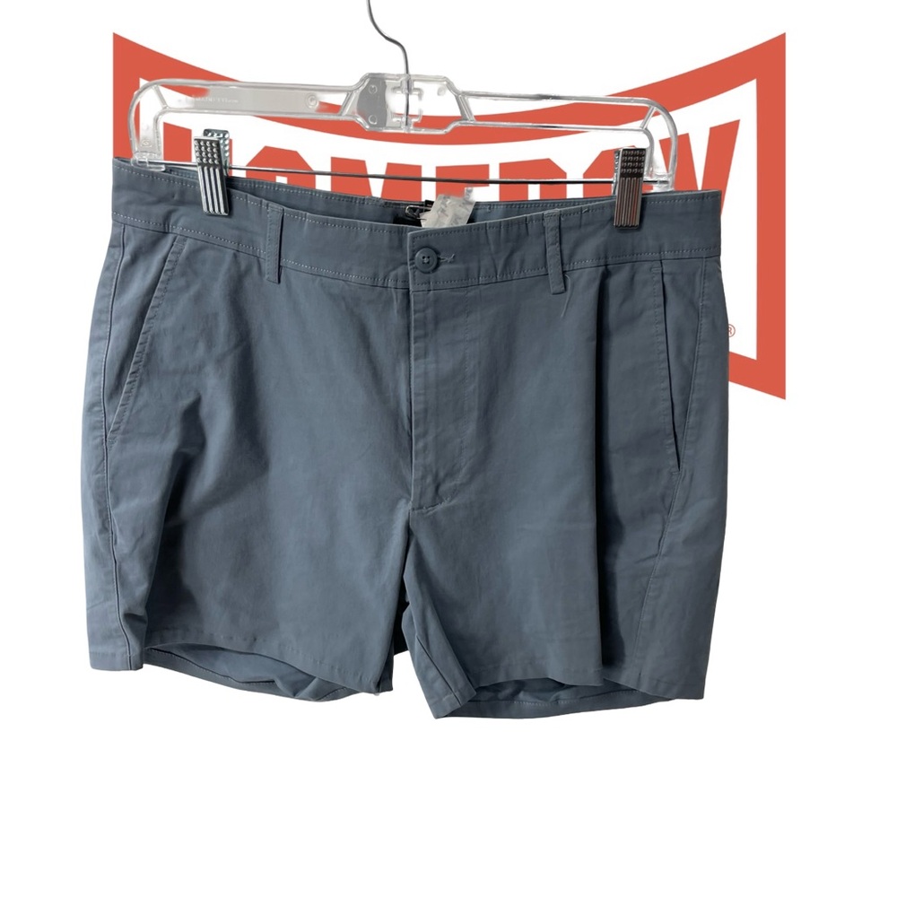 The Men's Store Slate Blue Flat Front Shorts